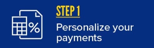 Step 1 Personalize your payments