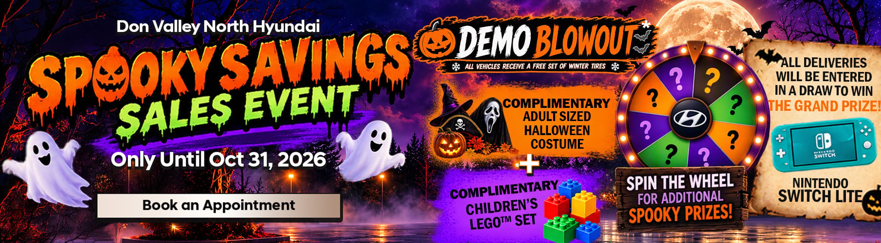DVNH Spooky Savings Sales Event