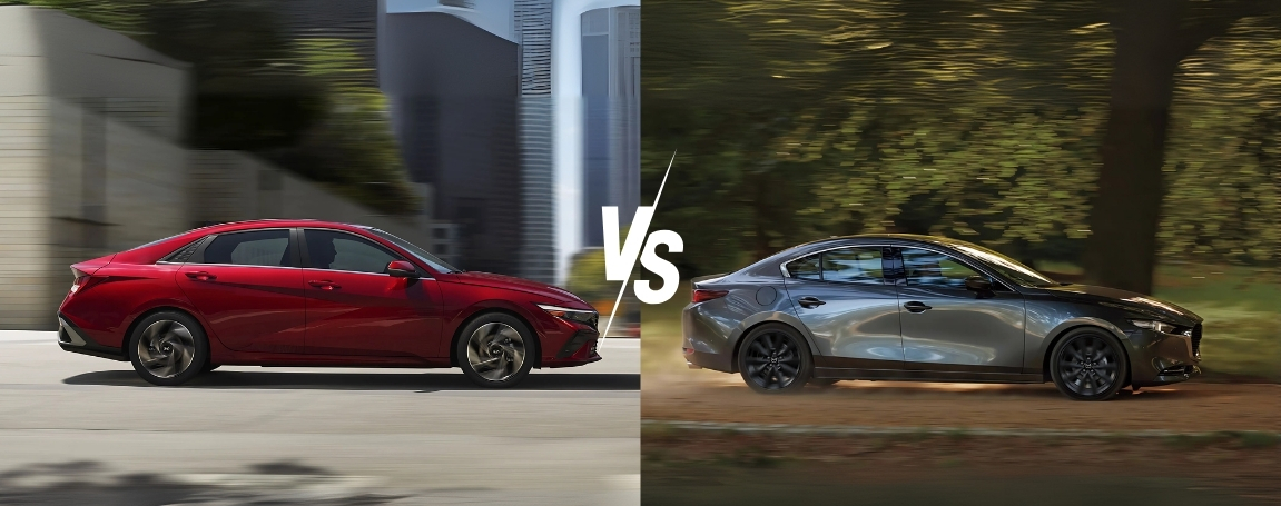 2025 Hyundai Elantra vs Mazda3