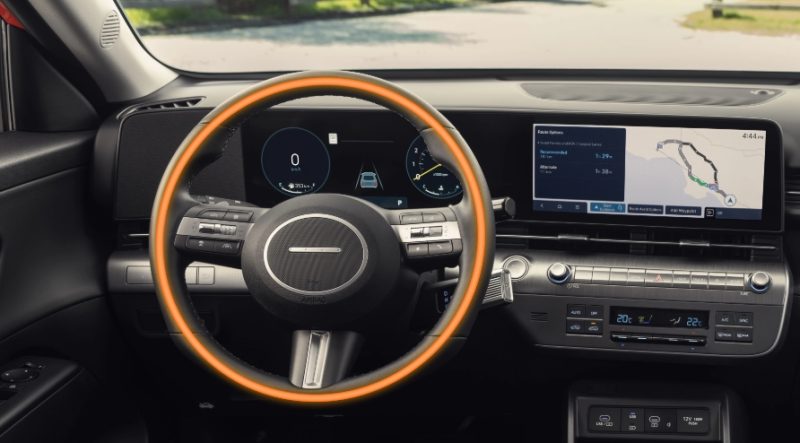 2026 Hyundai Kona Heated Sterring wheels and large display