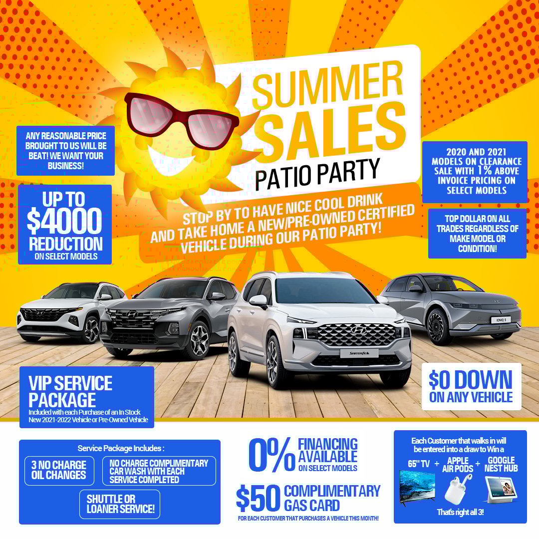 Summer Sales Patio Party