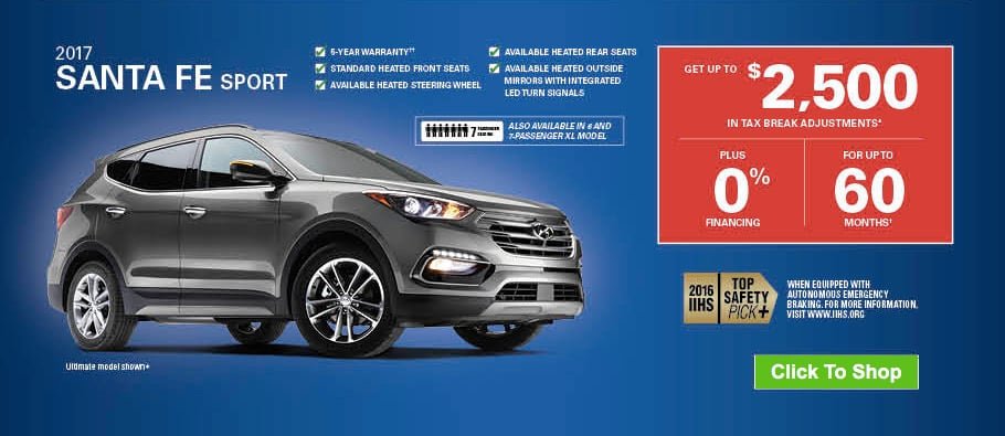 Shop 2017 Santa Fes!