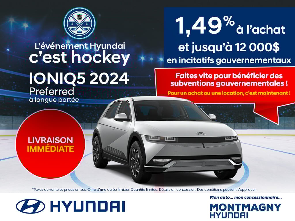 Hyundai IONIQ 5 à l'achat à partir de 1,49%.
