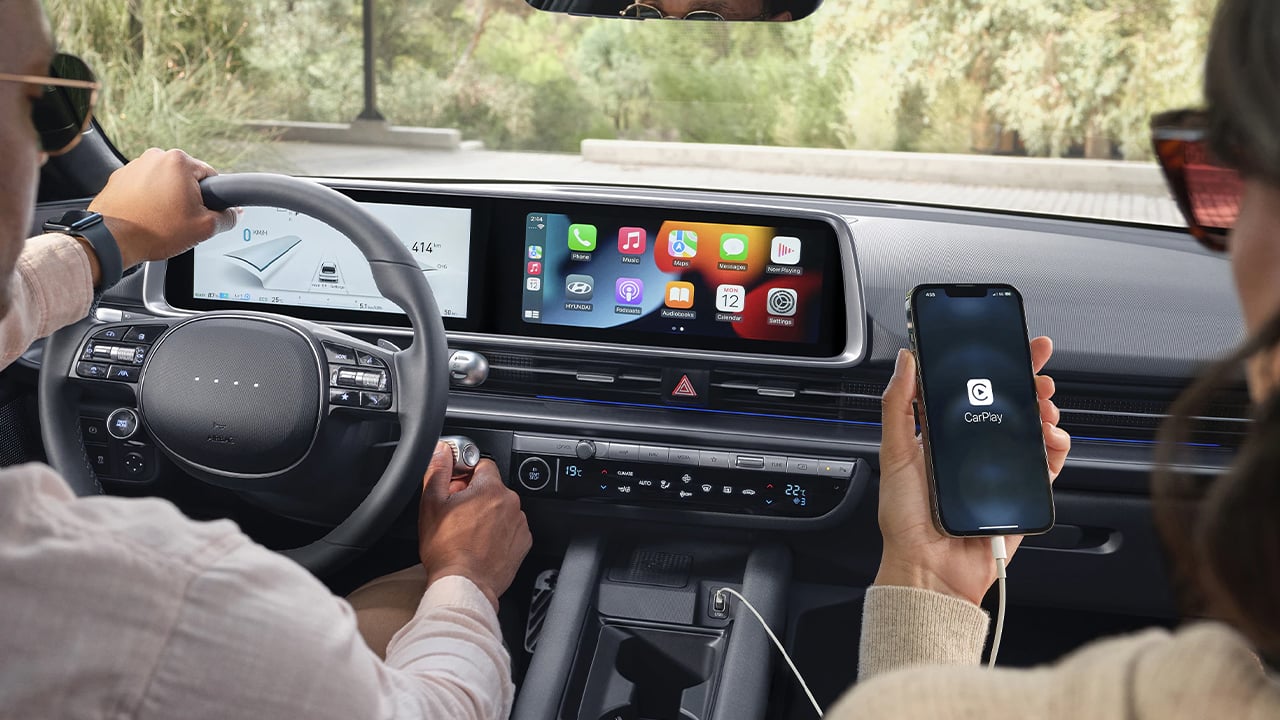 Vue intérieur du Hyundai Ioniq 6 2026 et de sa technologie