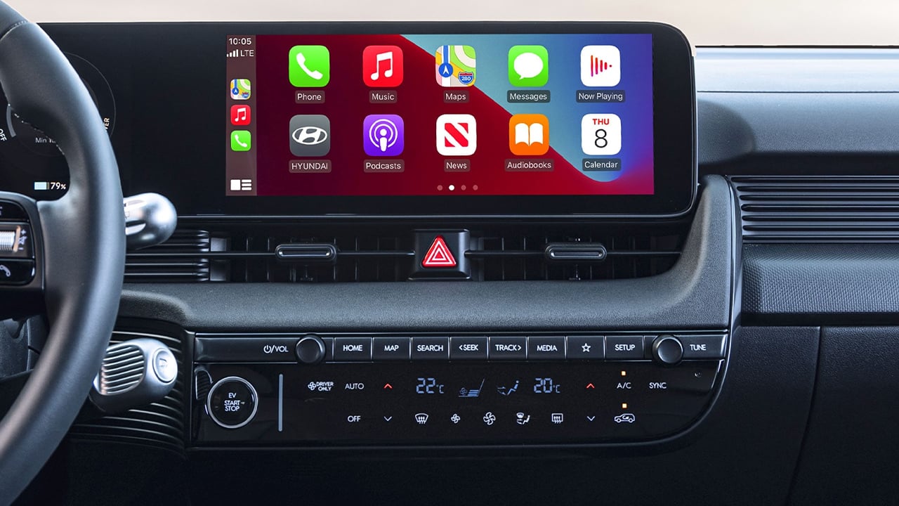 Vue intérieur du Hyundai Ioniq 5 2026 et de sa technologie