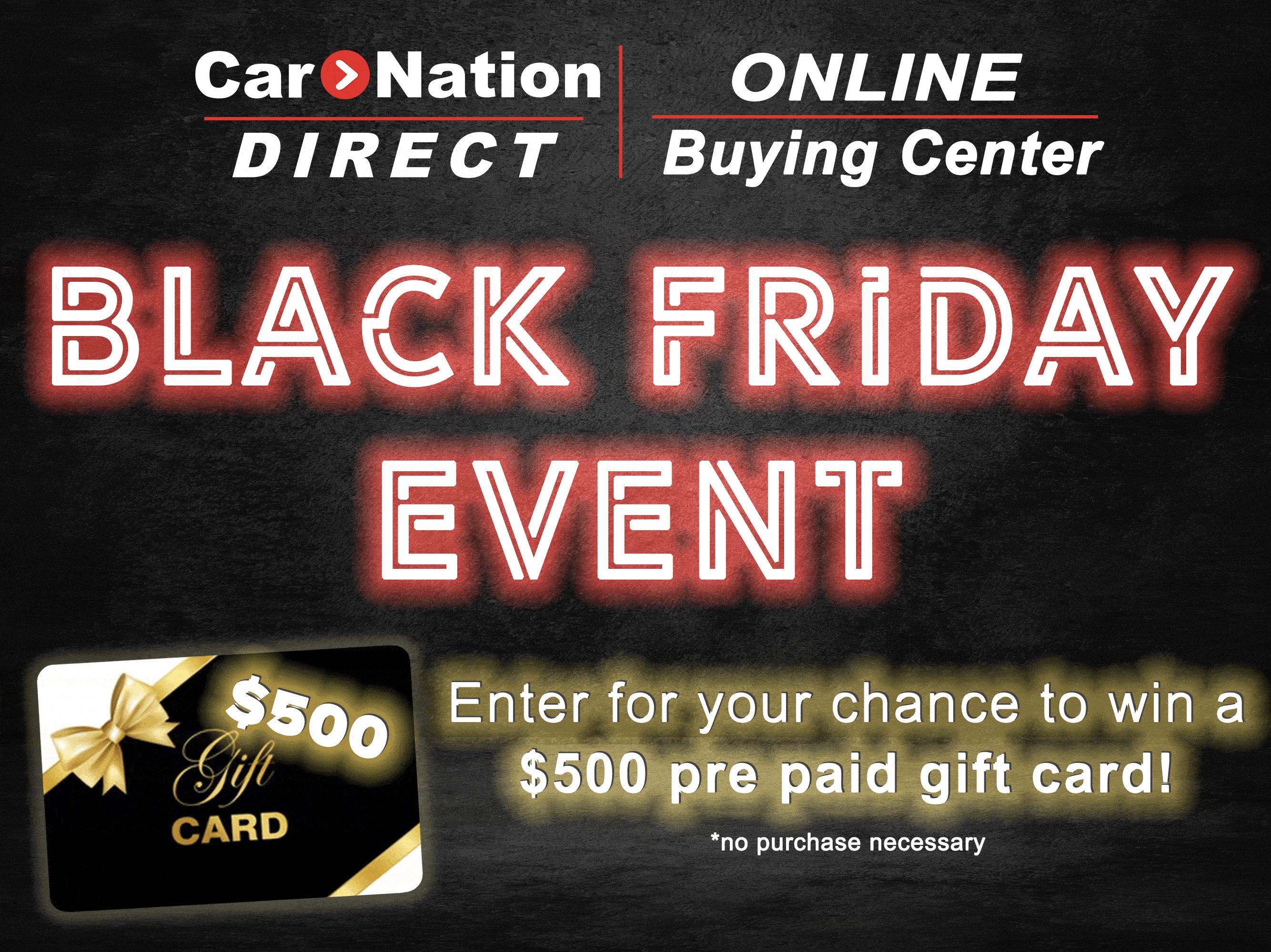 Black Friday 2021 Enter to Win a $500 Pre Paid Gift Card