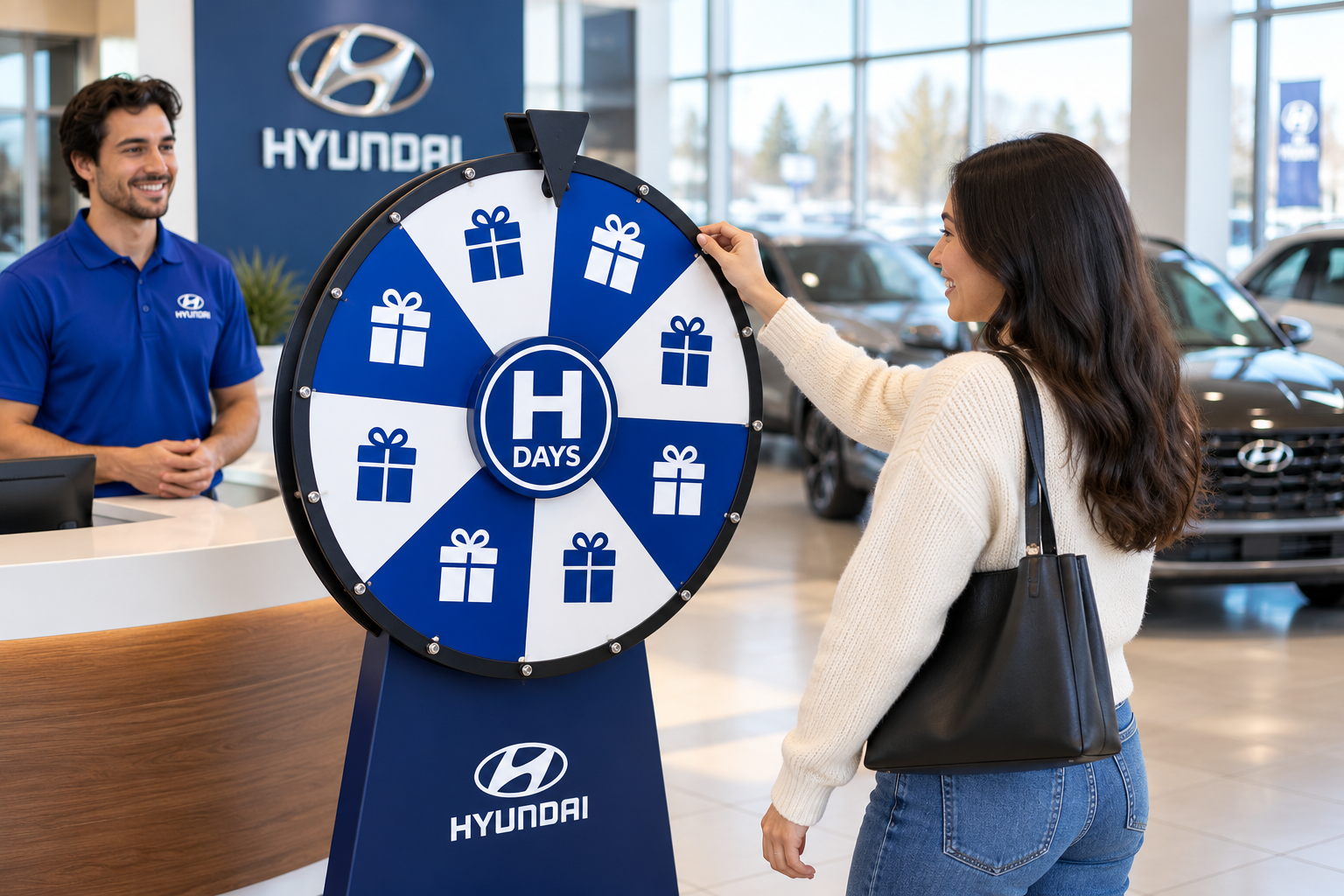 H Days Spin and Win wheel