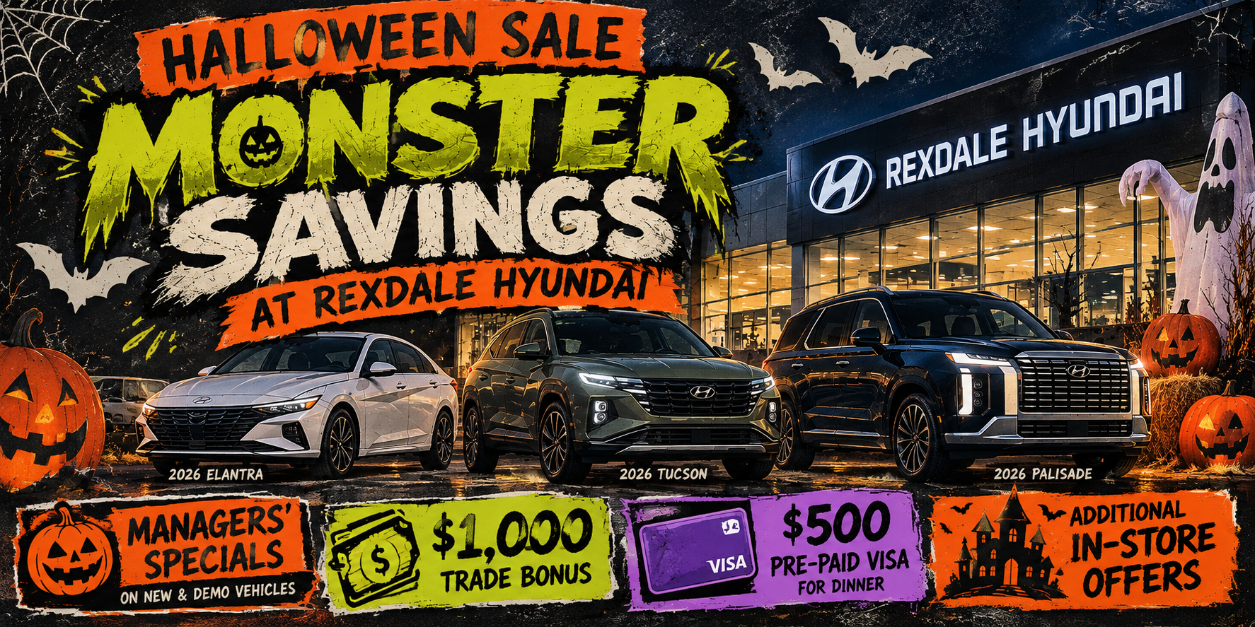 Halloween Monster Savings at Rexdale Hyundai