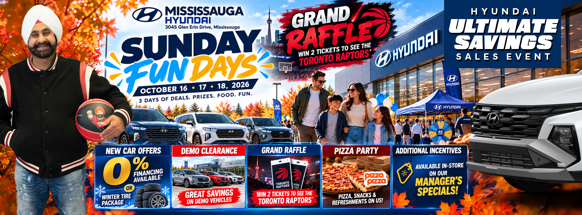 Mississauga Hyundai Sunday Fun Days Offers October 16 17 and 18 2026